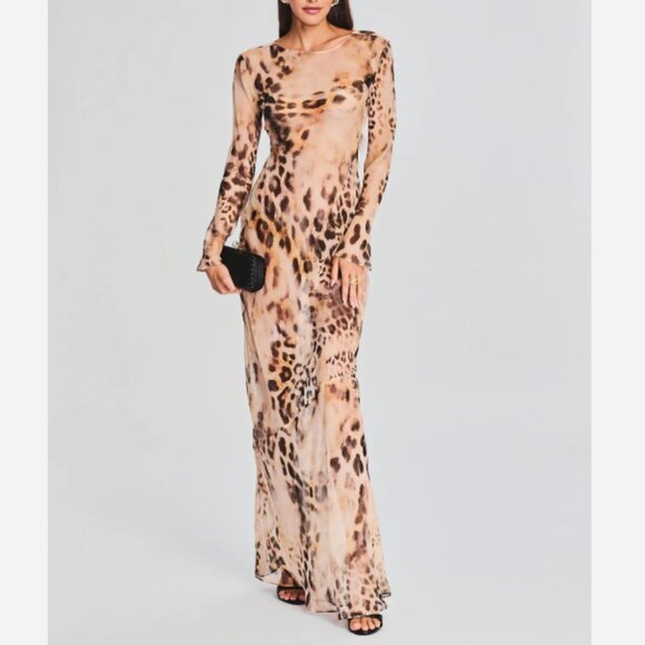 NWT retrofete Vienna Dress in Vintage Cheetah size medium - Picture 1 of 6